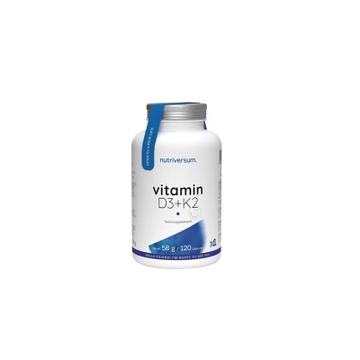 Вітамін D3 + K2 Nutriversum VITAMIN D3 + K2, 120 капсул