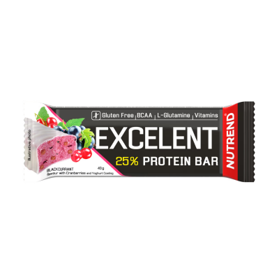 Протеїновий батончик Nutrend Excelent Protein bar (чорна смородина + журавлина) 40 г