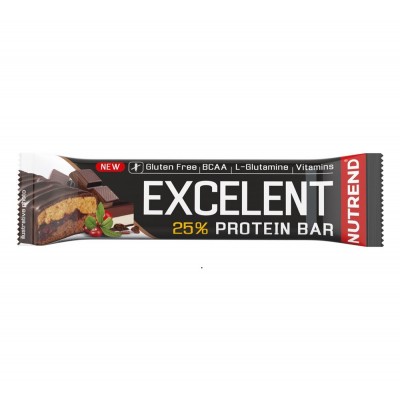 Протеиновый батончик NUTREND Excelent Protein bar (Шоколад + Нуга с клюквой) 85 г