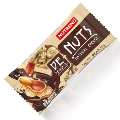 Батончик зерновой NUTREND De-Nuts (Солоный арахис в черном шоколаде) 35 г