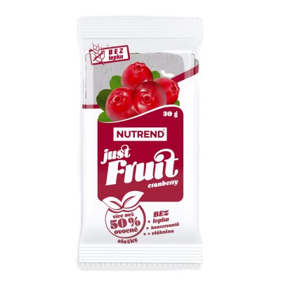 Енергетичні батончики Nutrend JUST FRUIT (журавлина) 30 г