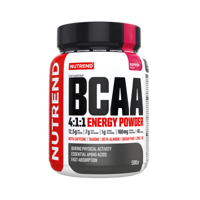 Аминокислоты Nutrend BCAA 4:1:1 Energy Powder (Малина) 500 г