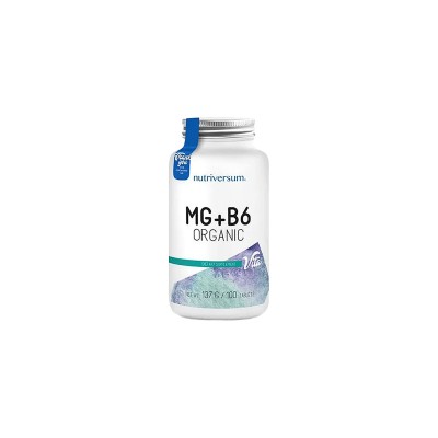 Магній та вітамін B6 Nutriversum MG+B6 ORGANIC, 120 таблеток