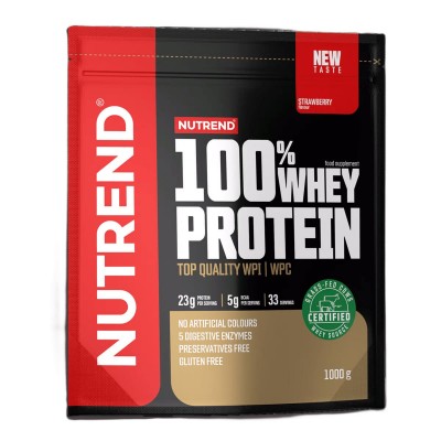 Протеїн Nutrend 100% Whey Protein (полуниця) 1000 г