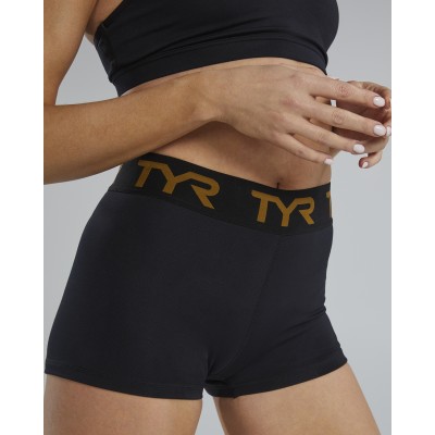 Шорти жіночі із середньою талією TYR Women's Base Kinetic Mid-Rise Logo 2" Short (FTMRSL3A-001)