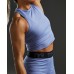 Спортивний жіночій топ TYR Women's Base Kinetic Cropped High Neck Tank - Solid (FGCHTS3A-986)