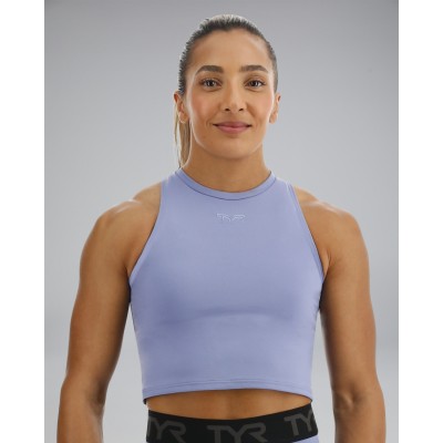 Спортивний жіночій топ TYR Women's Base Kinetic Cropped High Neck Tank - Solid (FGCHTS3A-986)