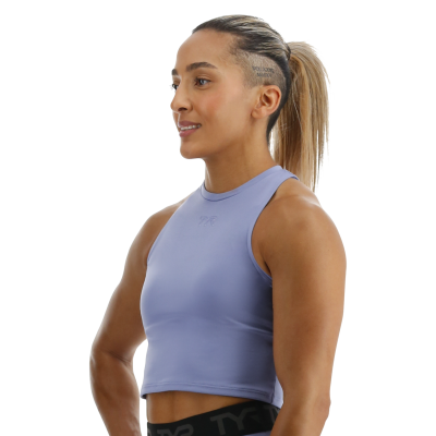 Спортивний жіночій топ TYR Women's Base Kinetic Cropped High Neck Tank - Solid (FGCHTS3A-986)