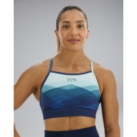 Спортивний жіночій топ TYR Women's Base Kinetic High Neck Sports Bra – Forge (FGHFO3A-461)