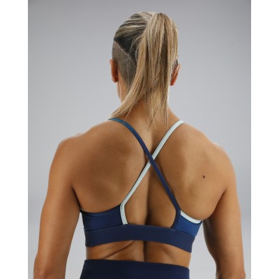 Спортивний жіночій топ TYR Women's Base Kinetic High Neck Sports Bra – Forge (FGHFO3A-461)