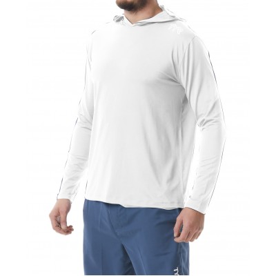 Футболка чоловіча з рукавами та капюшоном TYR Men’s SunDefense Hooded Shirt (TSMLH7A-100)