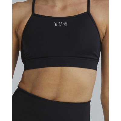 Спортивний жіночій топ TYR Women's Base Kinetic High Neck Sports Bra – Solid (FGHSO3A-001)