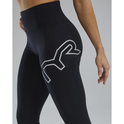 Легінси жіночі з високою талією TYR Base Kinetic Women's High-Rise 28 Logo Leggings