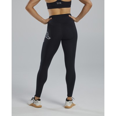 Легінси жіночі з високою талією TYR Base Kinetic Women's High-Rise 28 Logo Leggings