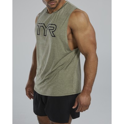 Чоловіча майка TYR Men's ClimaDry Big Logo Tech Tank – Solid (MMTKSO3A-930)