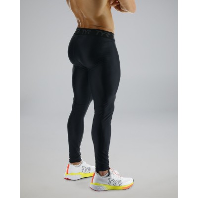 Чоловічі компресійні тайтси TYR Men's Compression Full Length Leggings - Solid (MCTFSO3A-001)