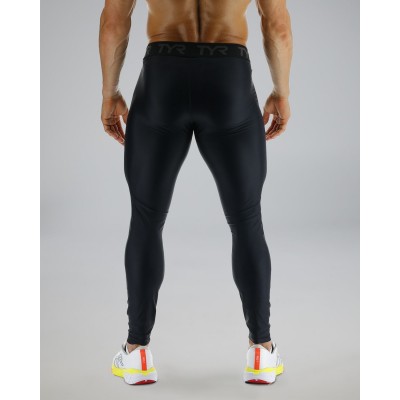 Чоловічі компресійні тайтси TYR Men's Compression Full Length Leggings - Solid (MCTFSO3A-001)