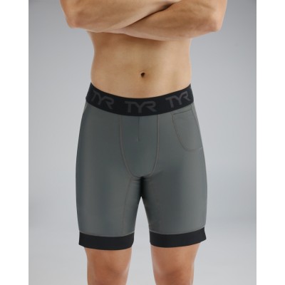 Чоловічі компресійні шорти TYR Men's Compression Shorts – Solid (MCSLSO3A-927)