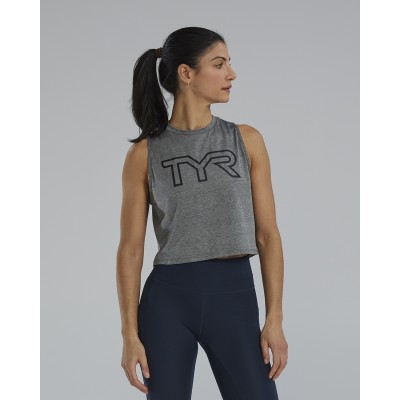 Жіноча майка TYR Women's ClimaDry Crop Tech Tank – Solid