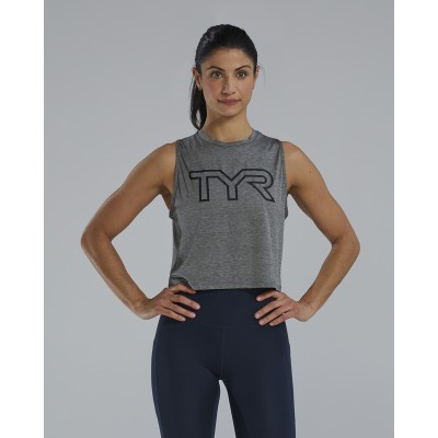 Жіноча майка TYR Women's ClimaDry Crop Tech Tank – Solid