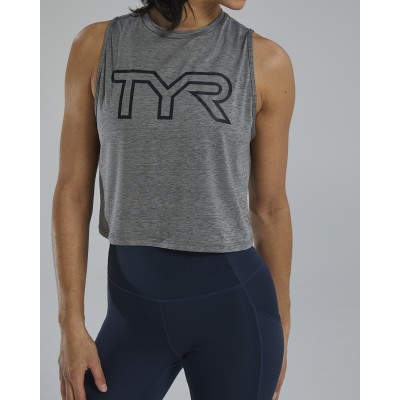 Жіноча майка TYR Women's ClimaDry Crop Tech Tank – Solid