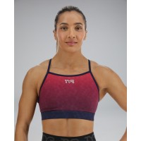 Спортивний жіночій топ TYR Women's Base Kinetic High Neck Sports Bra – Ember (FGHEM3A-611)