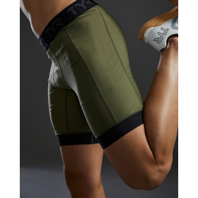 Мужские компрессионные шорты TYR Men's Compression Shorts – Solid (MCSLSO3A-932)