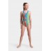 Детский купальник зеленый Arena PALETTE SWIMSUIT SWIM PRO BACK (007918-608)