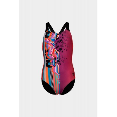 Дитячий купальник рожевий Arena PALETTE SWIMSUIT SWIM PRO BACK (007918-905)