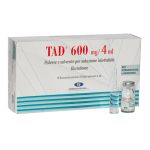 ТАД 600 mg/4ml Препарат ГЛУТАТИОН 10 ампул оригинал (Италия) Biomedica Foscama (Glutathione) Tad 600