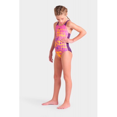 Детский купальник Arena MULTI COLOURS SWIMSUIT V BACK (009007-909)