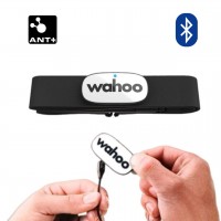 Нагрудний датчик пульсу Wahoo TRACKR Heart Rate Monitor, для Garmin, Polar, Wahoo, Apple Watch, та смартфонів (WFBTHR05W) зарядка в комалекті