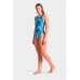 Купальник Arena BLUE FLOWERS SWIMSUIT V BACK (009027-850)