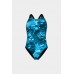 Купальник Arena BLUE FLOWERS SWIMSUIT V BACK (009027-850)