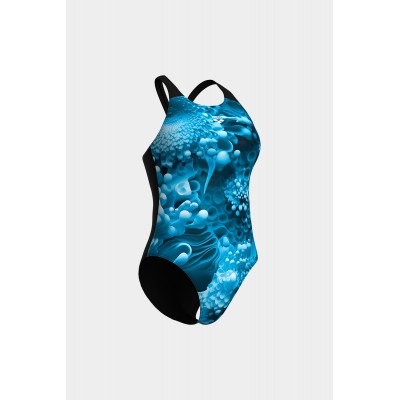 Купальник Arena BLUE FLOWERS SWIMSUIT V BACK (009027-850)