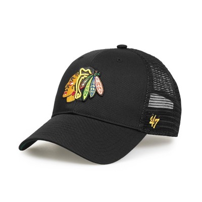 Кепка (тракер) 47 Brand CHICAGO BLACKHAWKS BRANSON MES (BRANS04CTP-BK)