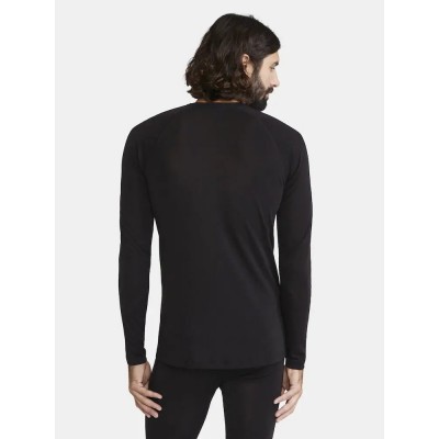 Термокофта чоловіча Craft ADV Wool Merino RN LS Man чорна (1913755-999000) розмір XL