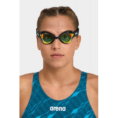 Окуляри для плавання (триатлону) Arena COBRA TRI Swipe MR (002508-355) чорний золоті лінзи Окуляри для плавання (триатлону) Arena COBRA TRI Swipe MR (002508-355) чорний золоті лінзи