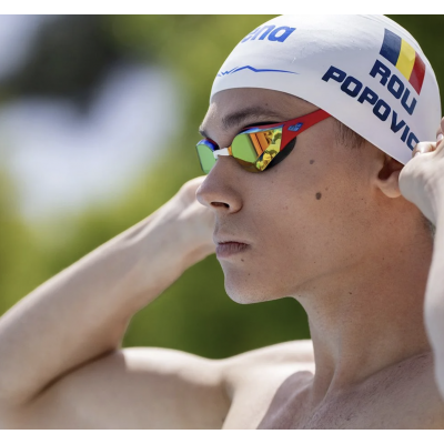 Очки для плавания соревновательные Arena COBRA EDGE SWIPE MR GOLD-RED SW4 (006870-103) красные