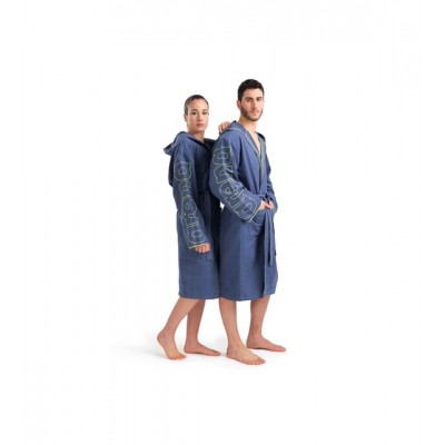 Трикотажний халат Arena Zeal Plus Robe Navy/White (005308201) розмір S Трикотажний халат Arena Zeal Plus Robe Navy/White (005308201) розмір S