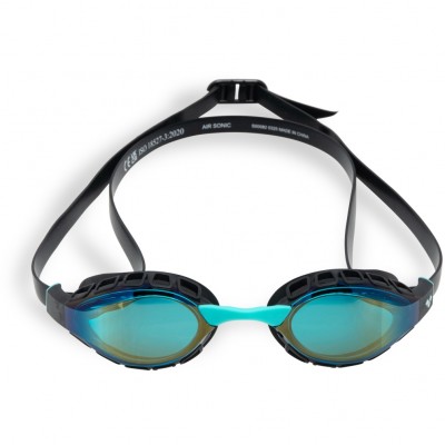 Окуляри для плавання Arena AIR SONIC MIRROR (011004-150) чорні з дзеркальними лінзами