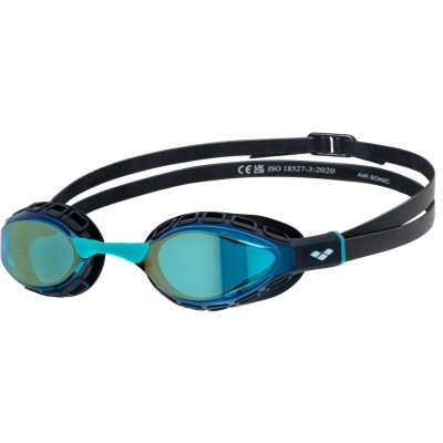 Очки для плавания Arena AIR SONIC MIRROR (011004-150) черные с зеркальными линзами