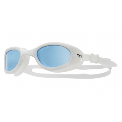 Очки для плавания TYR Adult Special Ops 2.0 Polarized Non-Mirrored Goggles (LGSPL2P-100) белые