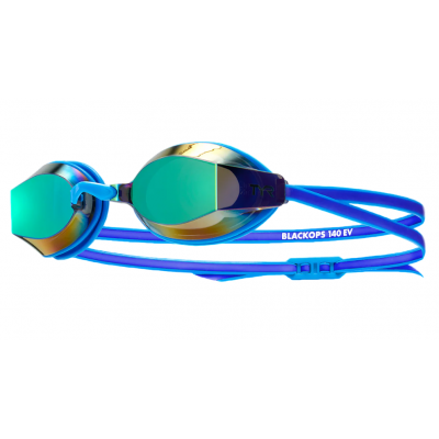 Женские очки для плавания TYR Women's Black Ops 140 EV Mirrored Racing Goggles (LGBKOPFM-421) синие