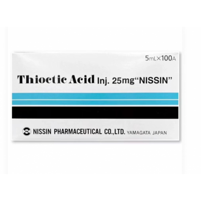 Япония Альфа – Липоевая (Тиоктовая) кислота Thioctic Acid Nisshin 1 амп. (1шт.5 мл ампула)