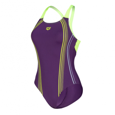 Женский купальник Arena CLEAR LINES SWIMSUIT V BACK LB (010255-960) розмір 38