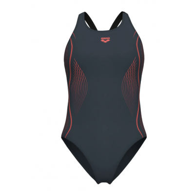 Женский спортивный купальник Arena GRID SWIMSUIT V BACK GRAPHIC (010263-550) размер 46