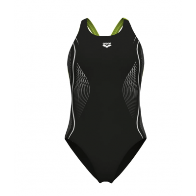 Женский спортивный купальник Arena GRID SWIMSUIT V BACK GRAPHIC (010263-560) размер 44