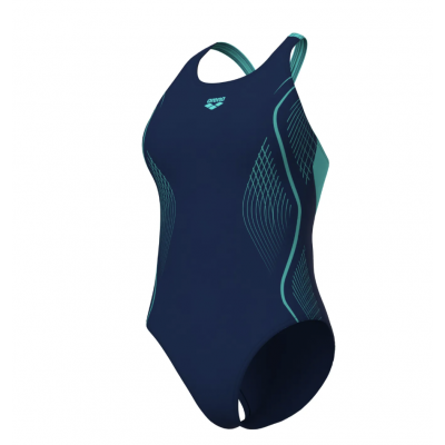 Женский спортивный купальник Arena GRID SWIMSUIT V BACK GRAPHIC (010263-780) размер 48