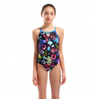 Детский купальник Arena GRAFFITI SWIMSUIT LIGHT DROP B (010289-580) розмір 6